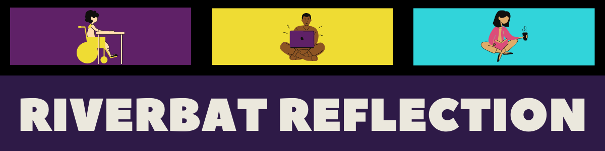 three different students studying a visual graphic