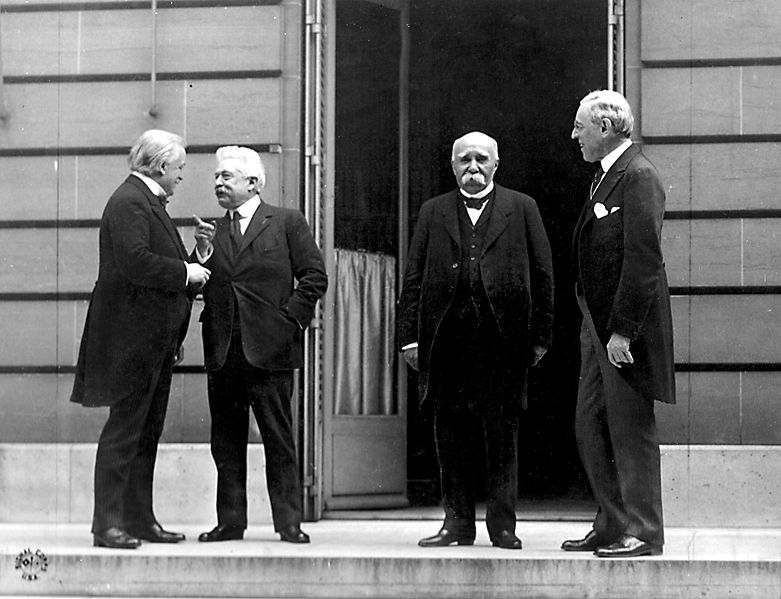 Los Cuatro Grandes en Versalles, 1919