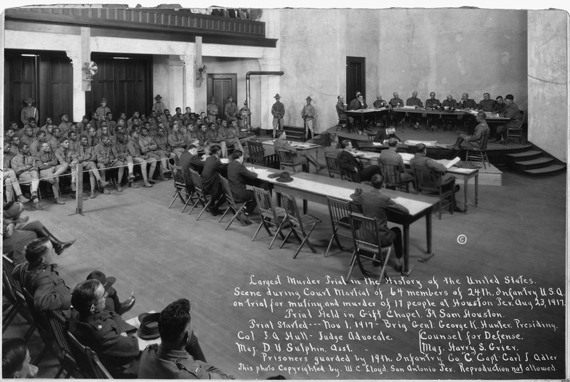 Processo alla Corte Marziale di Camp Logan, 1917
