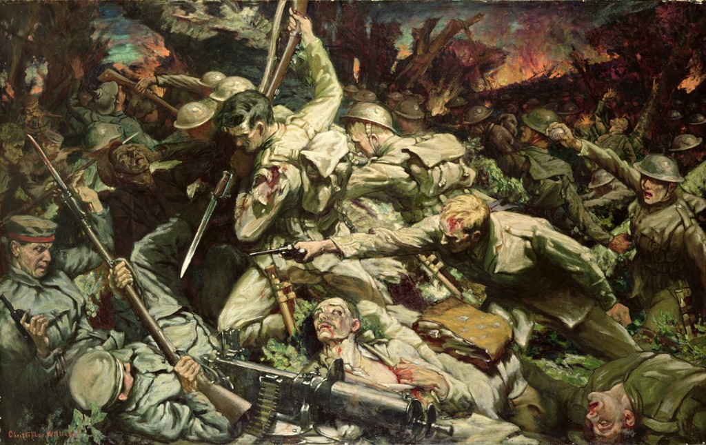 Batalla en el bosque de Mametz, Christopher Williams, 1918
