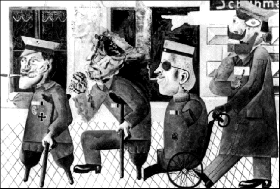 Otto Dix, mutilés de guerre, 1920