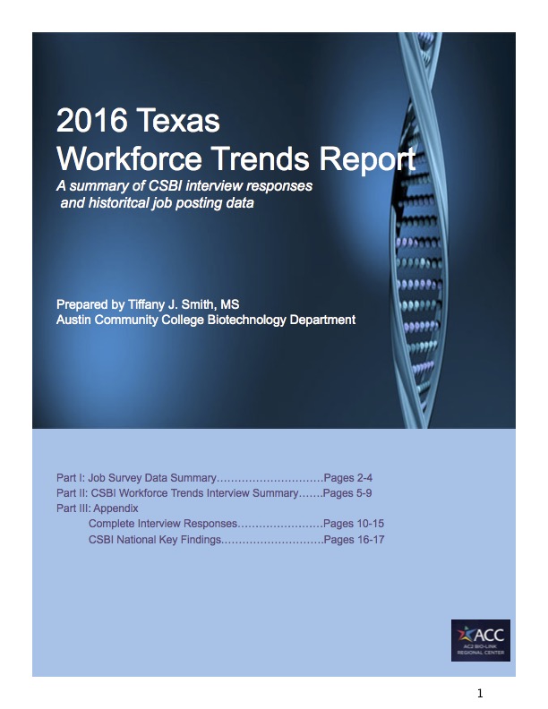 2016 Texas Workforce Trends Report