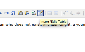 Insert/Edit Table Button within the Drupal TinyMCE editor