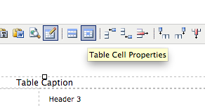 Table Cell Properties button within TinyMCE editor