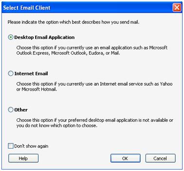 Select Email client