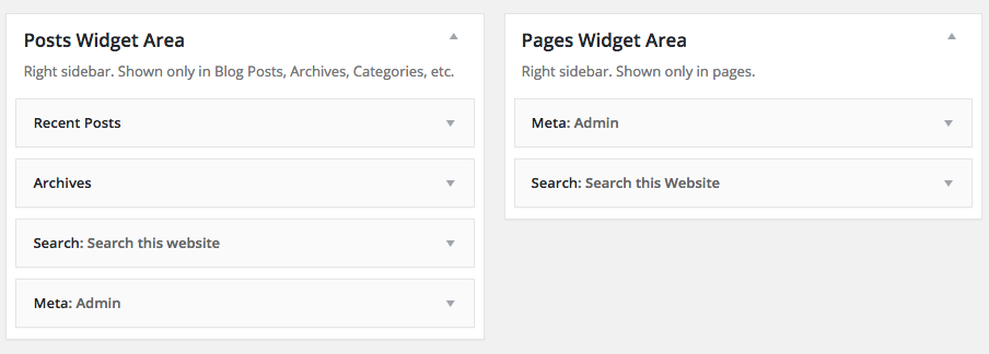 Posts and Pages Widgets