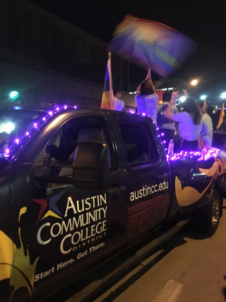 Pride Parade: on ACC Truck