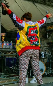 Rachel Ray wearing Salt N Pepa jacket