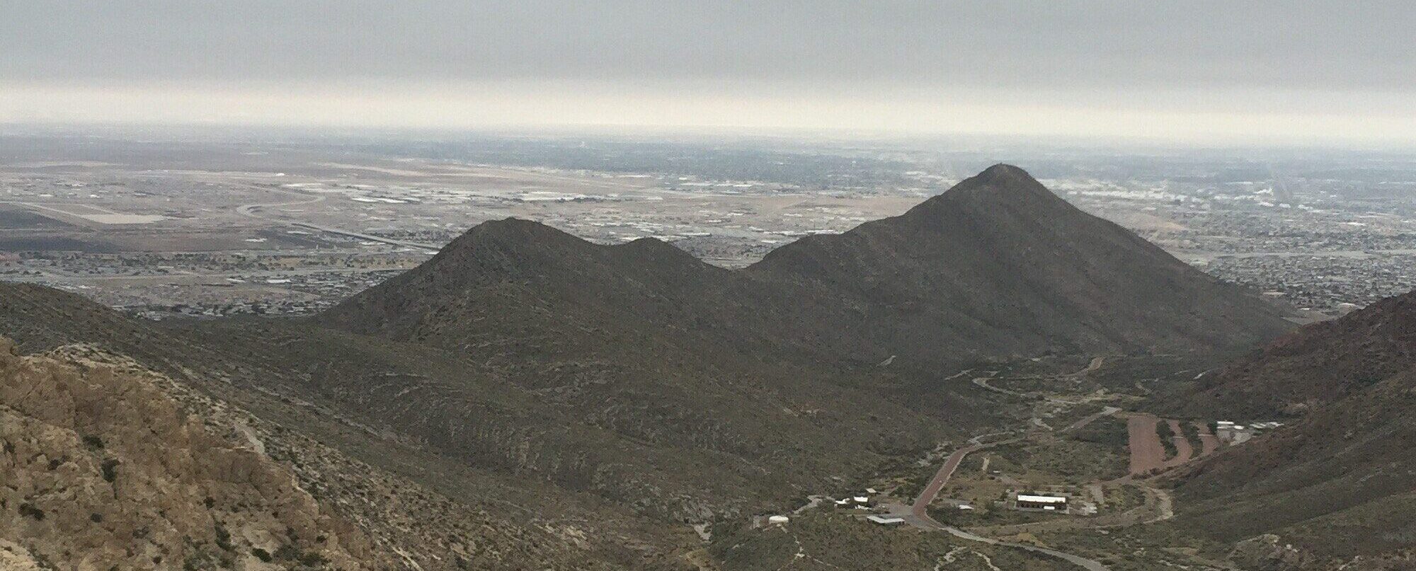 Photo of the Franklin Mountains in El Paso, Texas a border city.