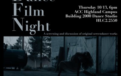 Dance Film Night: A screening and discussion of original screendance works