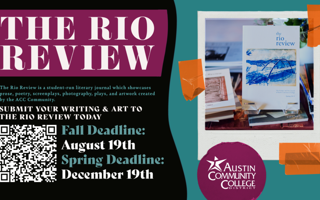 Rio Review: Call for Writing and Art submissions- Deadline for Spring 2024 is December 19th