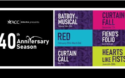ACC Drama is proud to announce our 40th Anniversary Season! 🎉