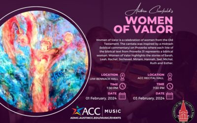 Feb 1 & 3: Music: Andrea Clearfield’s Women of Valor Concert