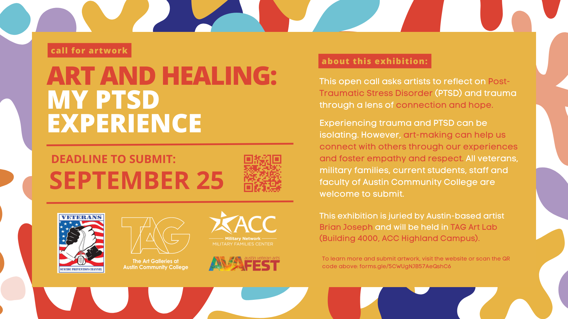 Call for Artwork: Art & Healing: My PTSD experience