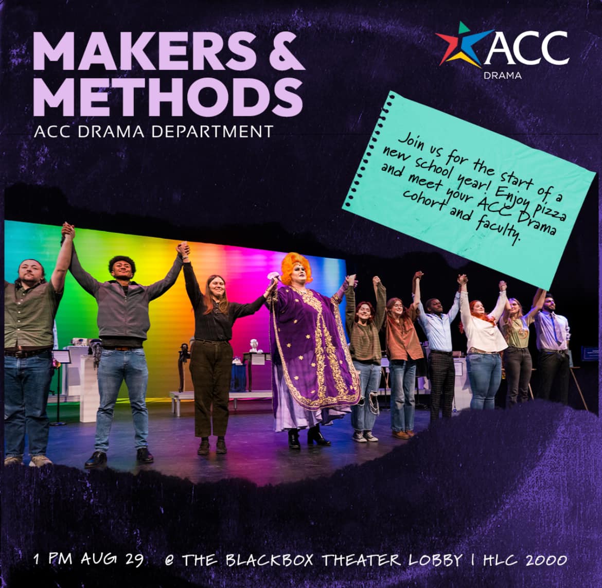 August 29: Drama: Makers & Methods Welcome Party