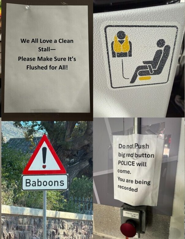 The alt text should describe the image content for screen readers, since this post is about "Signs of the Times.