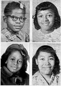 Four Girls Killed During the 16th Street Baptist Church Bombing, Birmingham, 1963