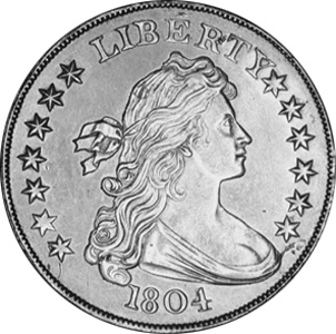 1804 Silver Dollar, Class I, U.S. Mint Specimen Obverse
