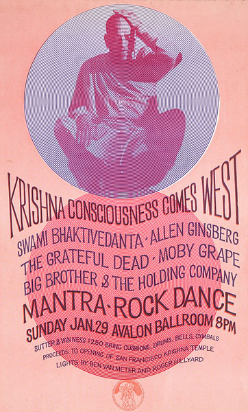 1967 Mantra Rock Dance Avalon Poster
