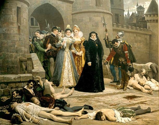 Catherine de Medici Gazing at Protestants Massacred in the Aftermath of the Massacre of St. Bartholomew, Edouard Debat-Ponsan (1880)