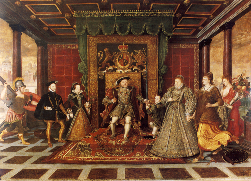The Family of Henry VIII: An Allegory of the Tudor Succession (Anachronistic, Mixing 1540s-50's), Lucas de Heere