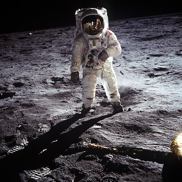Buzz Aldrin Walks on the Moon, July 20, 1969, Apollo 11, NASA Photo