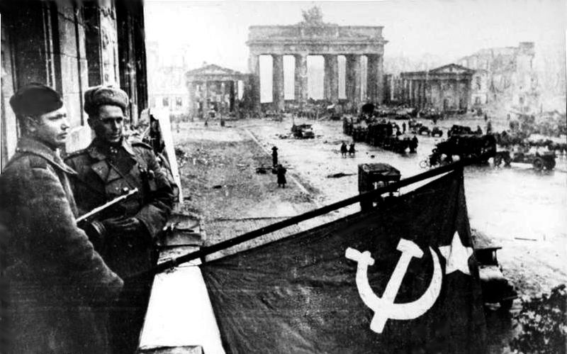 Soviet Troops @ the Hotel Adlon After the Battle of Berlin, May 1945