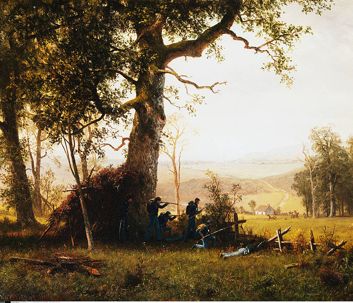 Guerilla Warfare, Albert Bierstadt, 1862