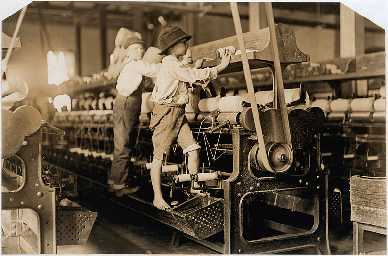 Children Working in Macon, Georgia Textile Mill, 1909, Library of Congress