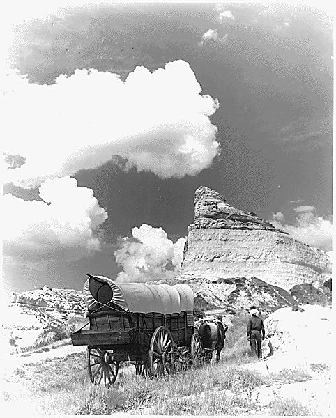 Replica 1861 Conestoga Wagon on Oregon Trail