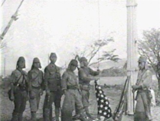Japanese Forces Lower American Flag @ Corregidor, Philippines, 1942