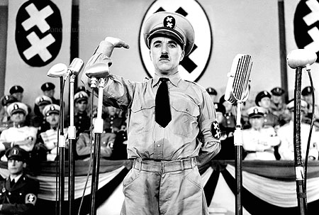 Charlie Chaplin in the Great Dictator, 1940
