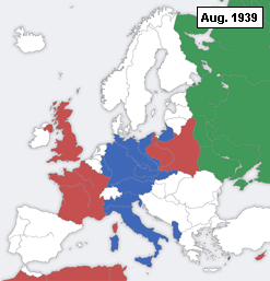 Animated Map or European War, 1939-45