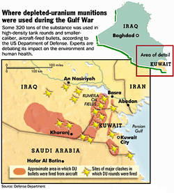 DU Weapons Deployment, Persian Gulf War