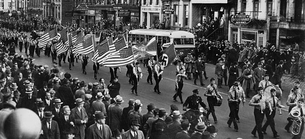German-American Bund Marching in NYC, 1939, New York World Telegram Photo, Library of Congress