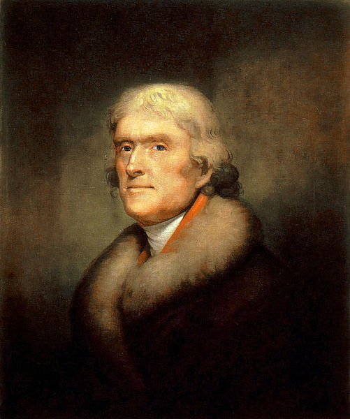 Thomas Jefferson, Rembrandt Peale, 1805, New York Historical Society
