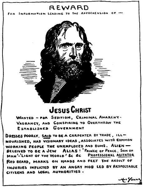 Jesus on a Wanted-Poster