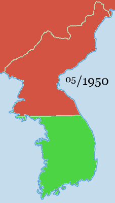 Animated Korean War Map, 1950-53