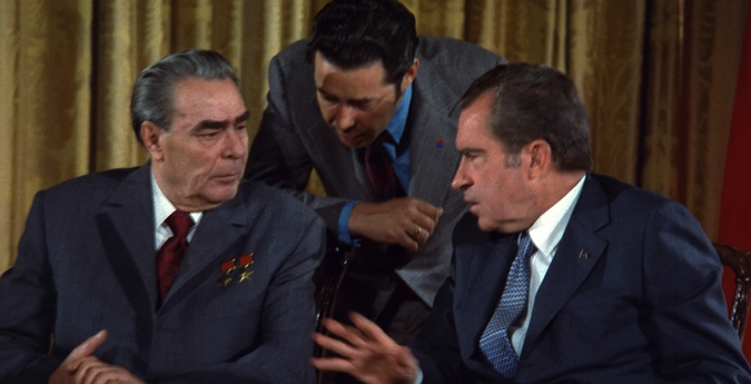 Soviet Premier Leonid Brezhnev & U.S. President Richard Nixon