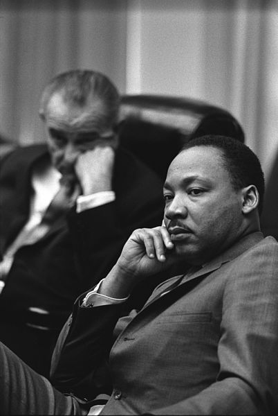 President Lyndon B. Johnson and Rev. Dr. Martin Luther King, Jr. Meet @ the White House, 1966