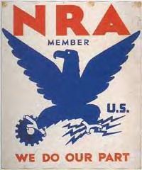 National Recovery Act Blue Eagle Symbol