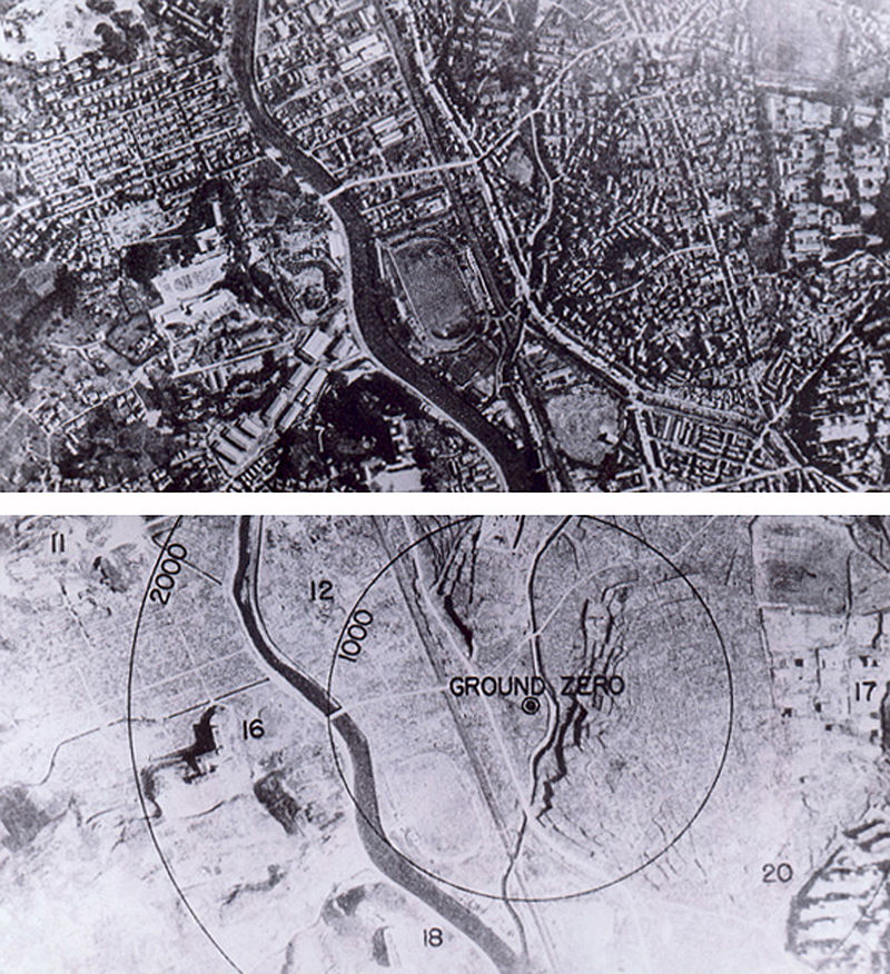 Nagasaki, Before & After Atomic Attack
