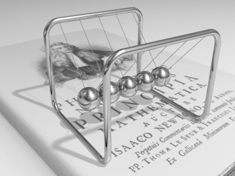 Newton's Cradle to Demonstrate Conservation of Momentum & Energy
