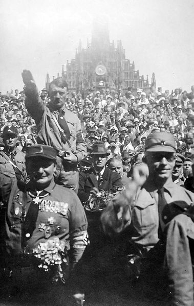 Hitler @ Nuremberg Rally, 1928, National Archives Collection of Foreign Records Seized, Heinrich Hoffman Collection