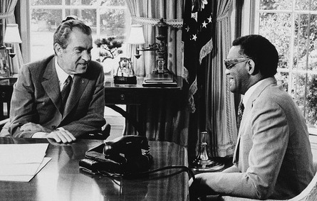 President Nixon Meeting with Ray Charles in the Oval Office, 1972, Richard Nixon Presidential Library