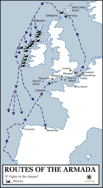 Route of the Spanish Armada