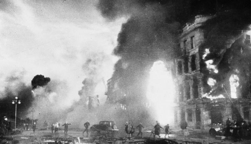 Stalingrad After German Bombing Raid