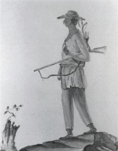 Member of the Stockbridge Militia, From Revolutionary War Diary of Johann Von Ewald, 1778