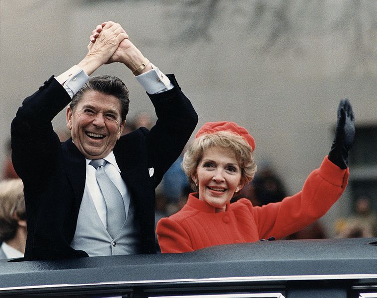 Ronald Reagan and Nancy Reagan @ Inaugural Parade