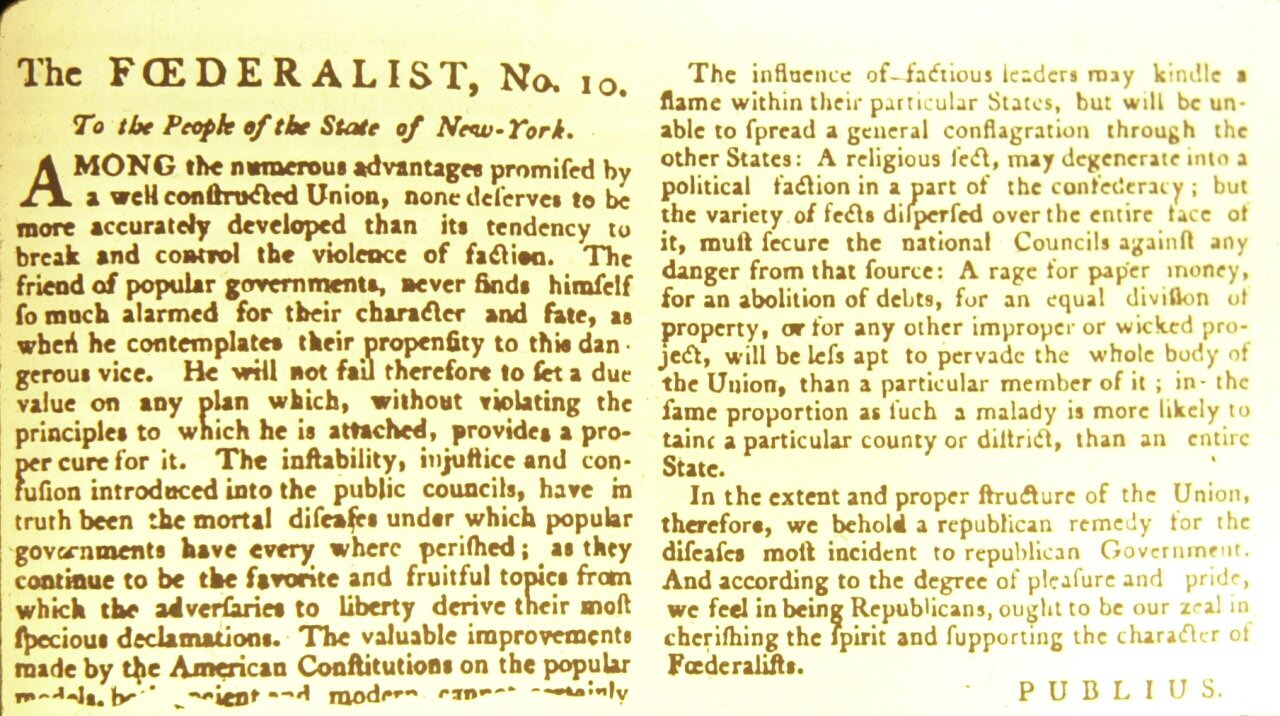 Federalist #10